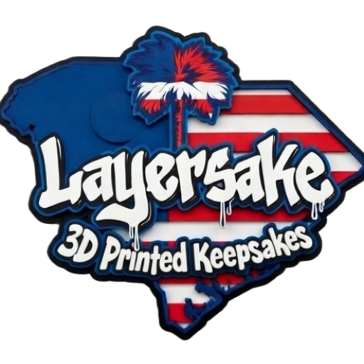 Layersake 3D Printed Keepsakes logo